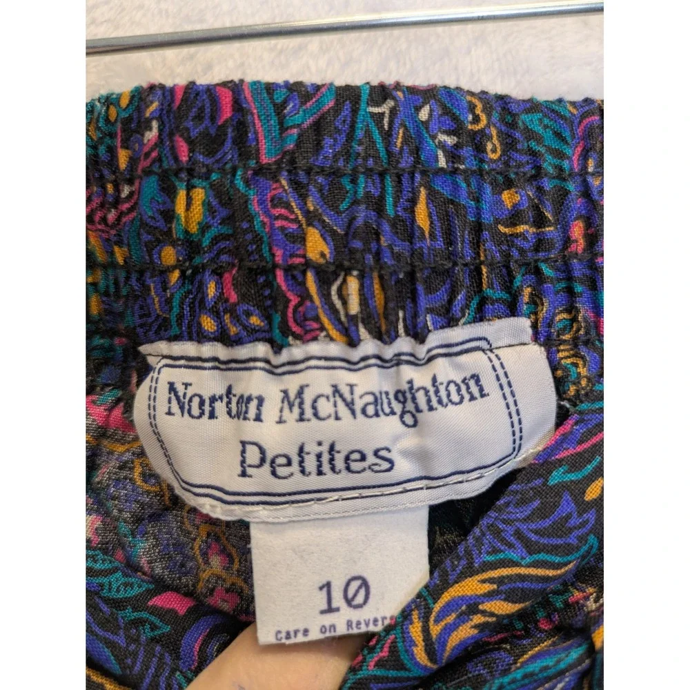 Norton McNaughton Petites Paisley Blouse‎ & Midi Skirt Set Women's Size 12/10